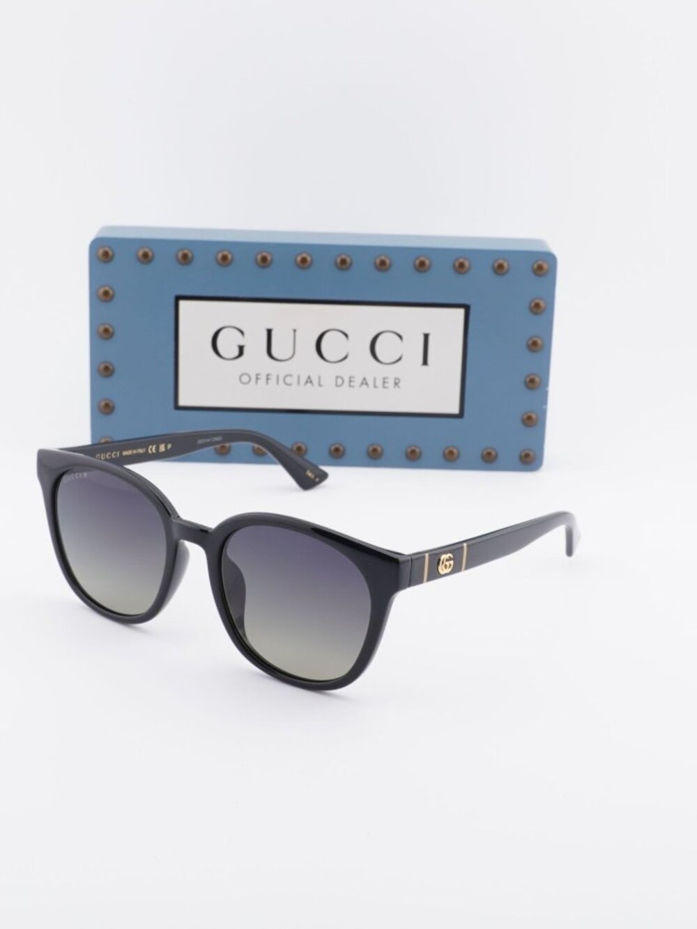 Gucci GG1122SA 004 Square Sunglasses – Black / Grey Gradient